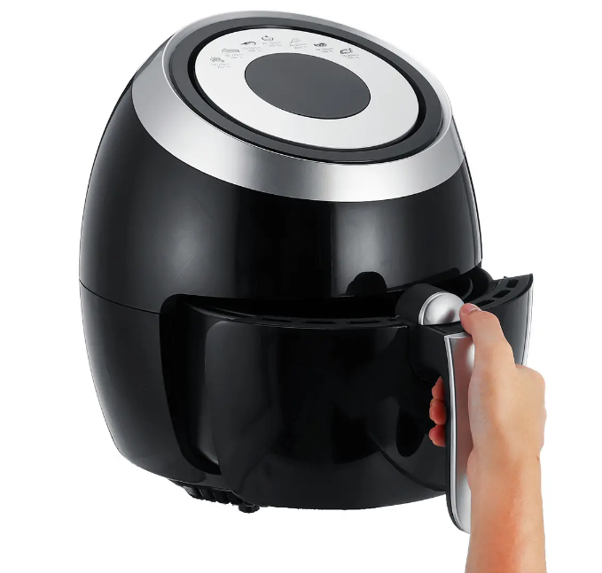 5.5L Digital Air Fryer Pan Chip Oil Free Oven Cooker Pot & Basket 1500W Home
