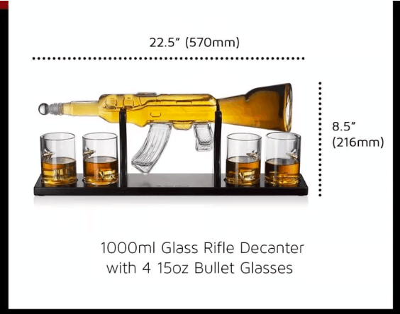 Rifle Wine Bottle + Decanter
