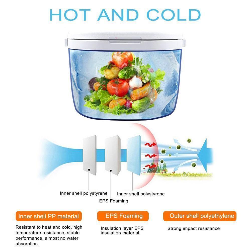5L Outdoor Incubator Portable Food Storage Box Car Cold Box Fishing Box Cooler Fridge Box For Travel