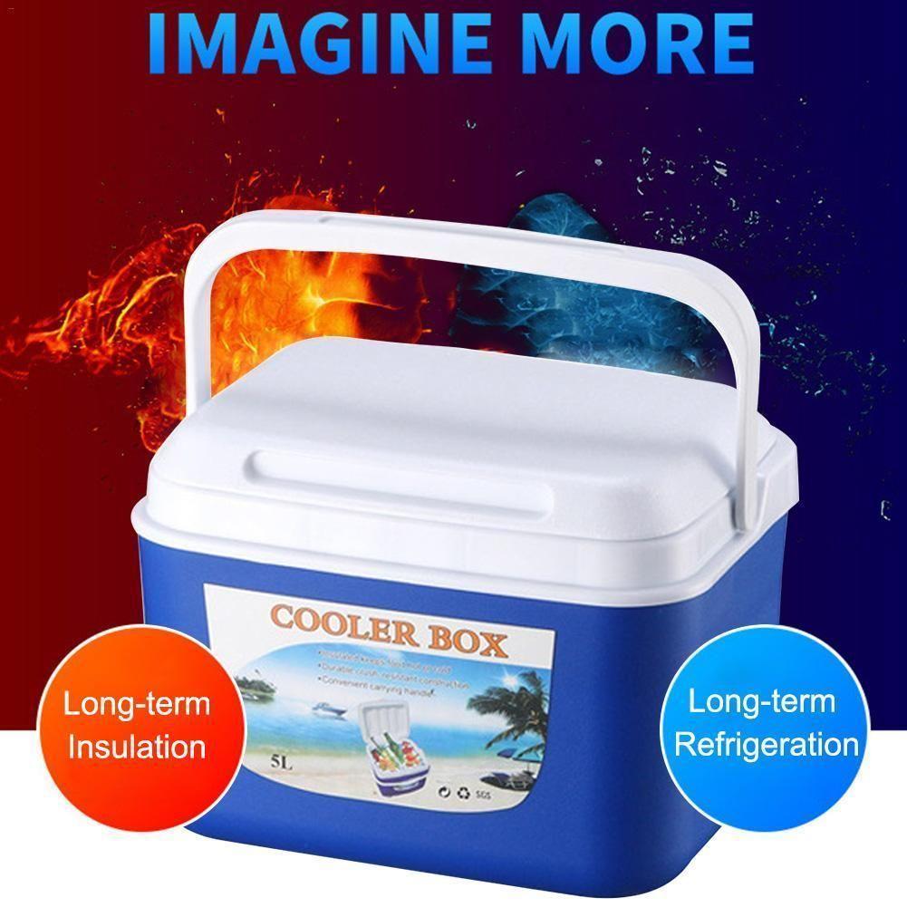 5L Outdoor Incubator Portable Food Storage Box Car Cold Box Fishing Box Cooler Fridge Box For Travel