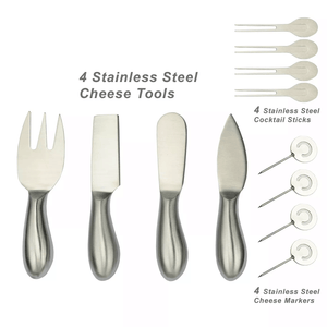 Pamap - Buxton Bamboo Cheese Board Set with 4 Tools & Cheese Markers