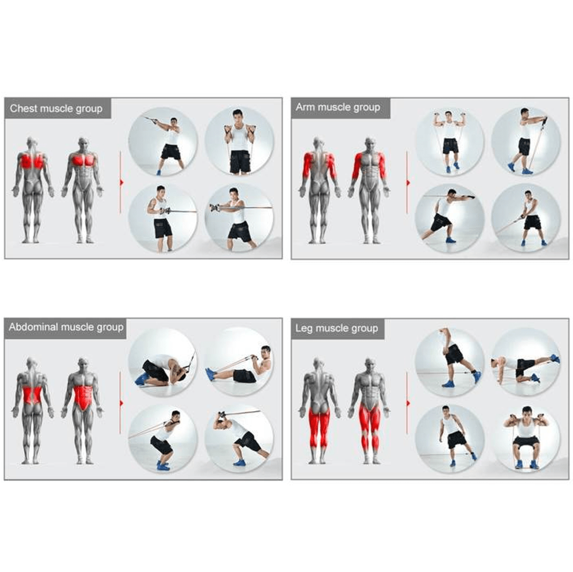 11pc Resistance Band Set